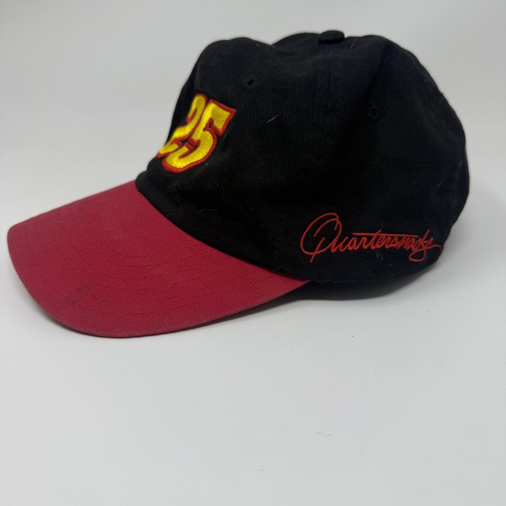 Quartersnacks 25 Hat Cap Snap Back Mens Black Red Embroidered One Size Sports - Picture 2 of 6